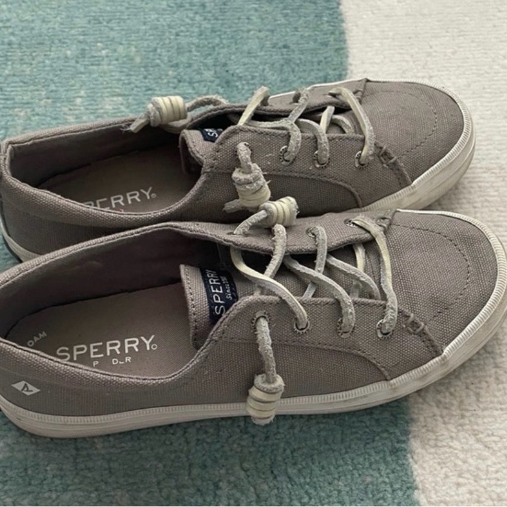 Sperry Gray Canvas Sneakers